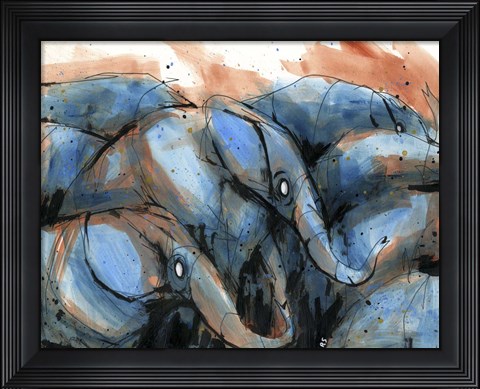 Framed Met In The Heard Print