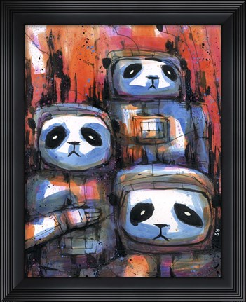 Framed Panda Explorers Print