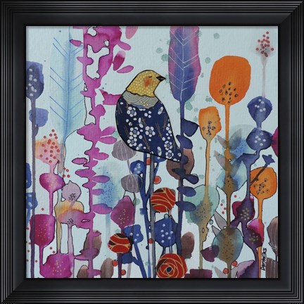 Framed Juste Ici Print