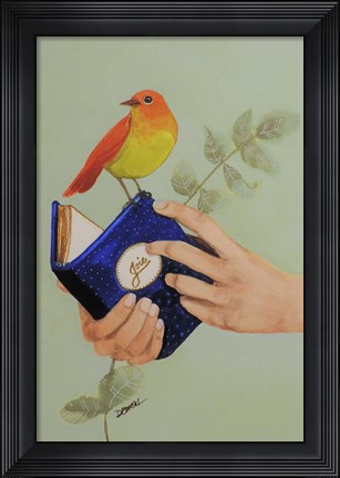 Framed Livre De Joie Print