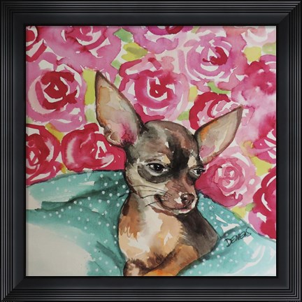 Framed Lola Chihuahua Print