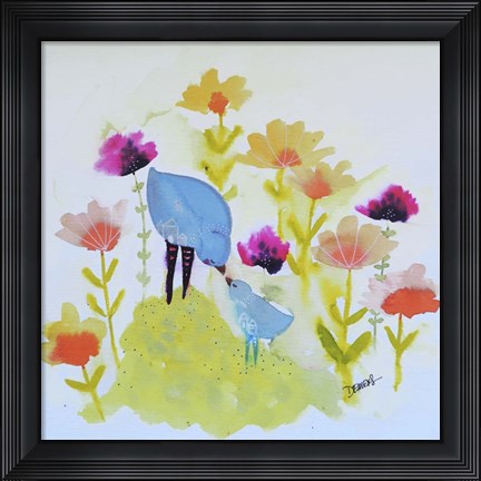 Framed Maman Tes Baisers Sont Les Plus Doux Print