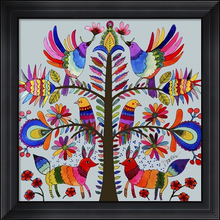 Framed Otomi Colors Print