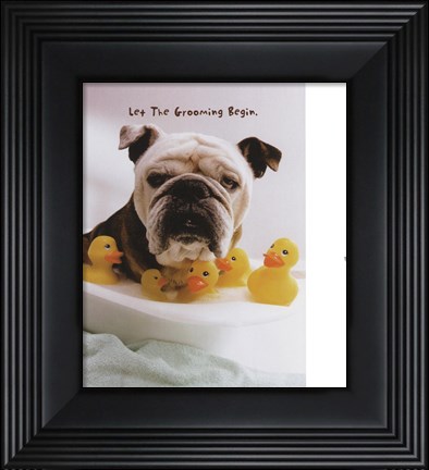 Framed Grooming Print