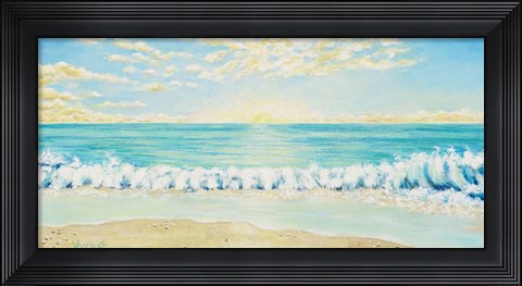 Framed Sunrise Wave 2 Print