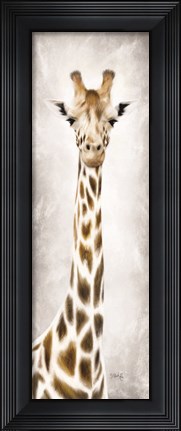 Framed Geri the Giraffe Print