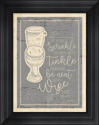 Framed Sprinkle Tinkle Print