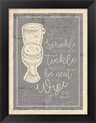 Framed Sprinkle Tinkle Print