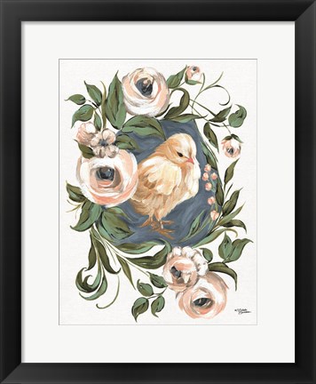 Framed Vintage Frame Chick Print