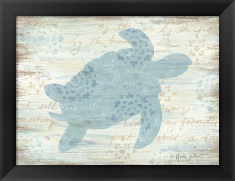 Framed Ocean Turtle Print