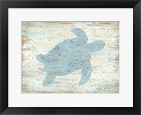 Framed Ocean Turtle Print