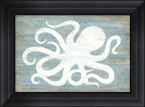Framed Ocean Octopus Print