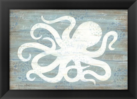 Framed Ocean Octopus Print