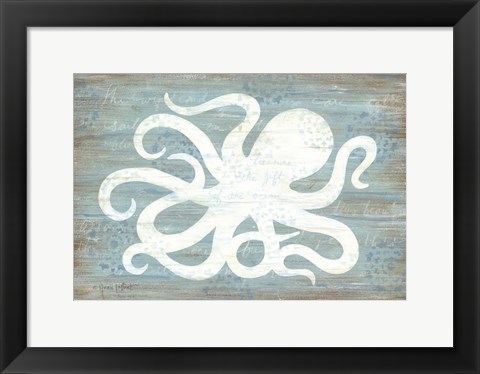 Framed Ocean Octopus Print