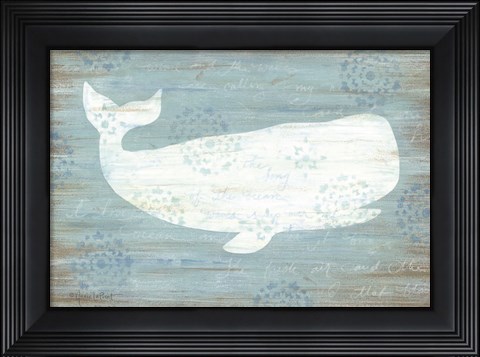 Framed Ocean Whale Print