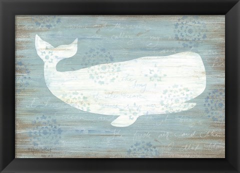 Framed Ocean Whale Print