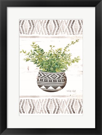 Framed Aztec Floral III Print