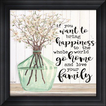 Framed Spring - Love Your Family Print