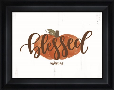 Framed Blessed Pumpkin Print