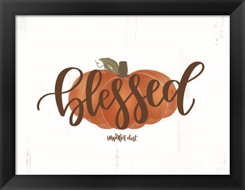 Framed Blessed Pumpkin Print