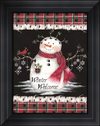 Framed Winter Welcome Print