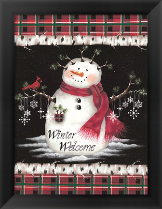 Framed Winter Welcome Print