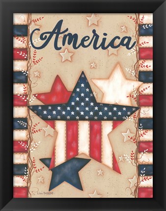 Framed America Print