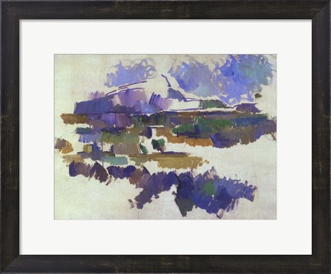 Framed Mon Sainte-Victoire, Seen from Lauves Print