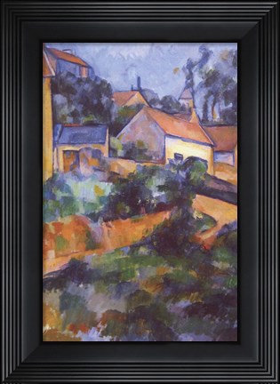 Framed Turning Road at Montgeroult Print