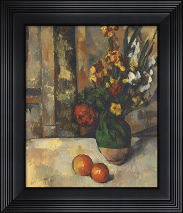 Framed Vase and Apples Print