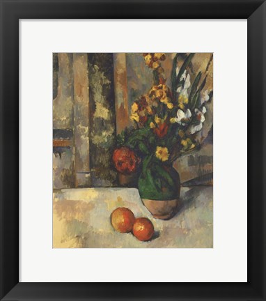 Framed Vase and Apples Print