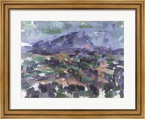 Framed Montagne Sainte-Victoire, 1904-06 Print