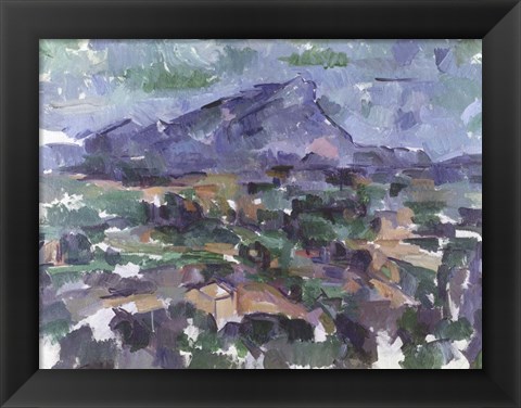 Framed Montagne Sainte-Victoire, 1904-06 Print