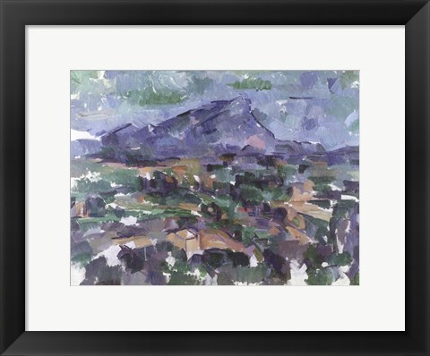 Framed Montagne Sainte-Victoire, 1904-06 Print