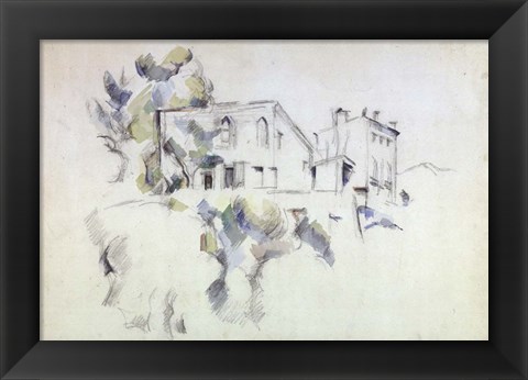 Framed View of the Chateau Noir Print