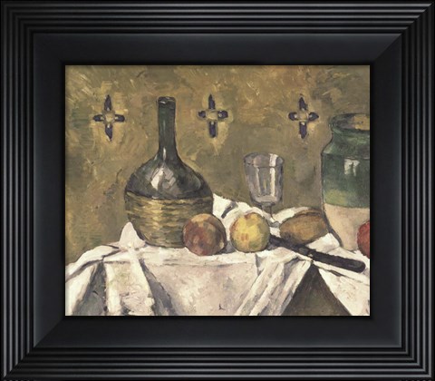 Framed Glass and Fruit Flask Print