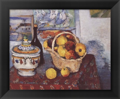 Framed Still Life with Soup Tureen Print