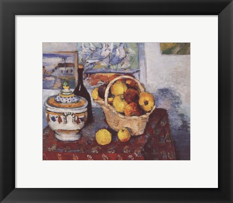 Framed Still Life with Soup Tureen Print