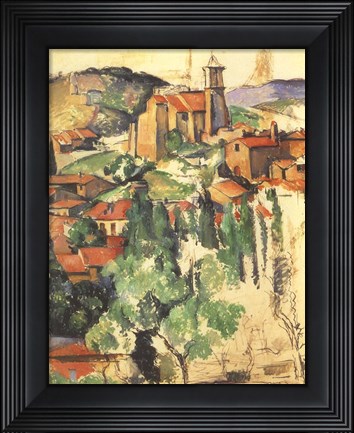Framed Village of Gardanne, 1885 Print