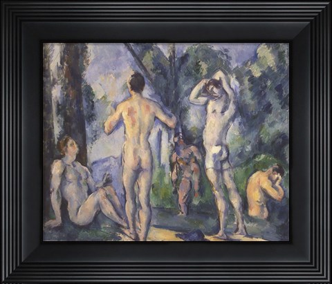 Framed Bathers, 1890 Print