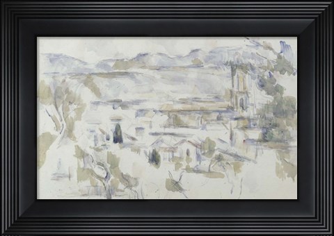 Framed La Cathedrale D&#39;Aix Print