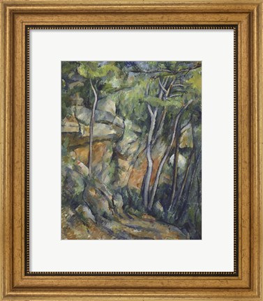 Framed In the Park of Chateau Noir Print