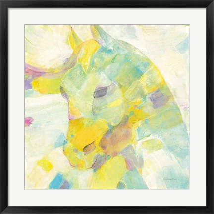 Framed Kaleidoscope Horse III Print