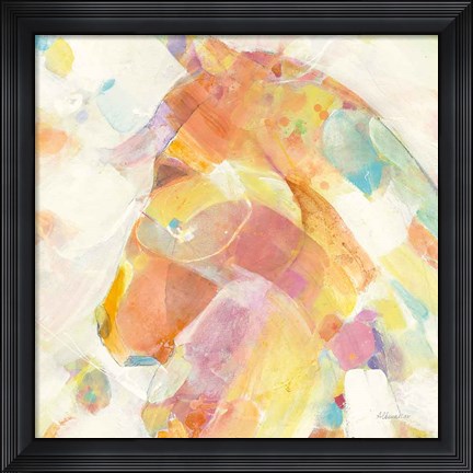 Framed Kaleidoscope Horse II Print