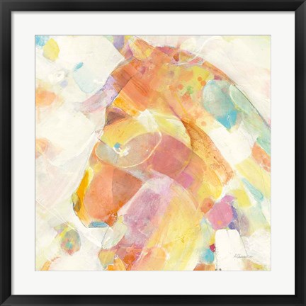 Framed Kaleidoscope Horse II Print