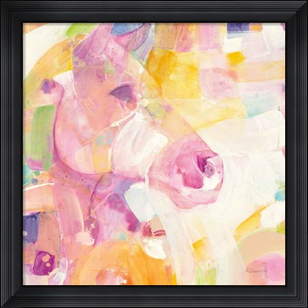 Framed Kaleidoscope Horse I Print