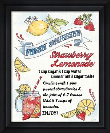Framed Fruit Stand VII Print
