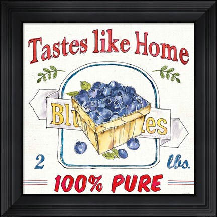 Framed Fruit Stand IV Print