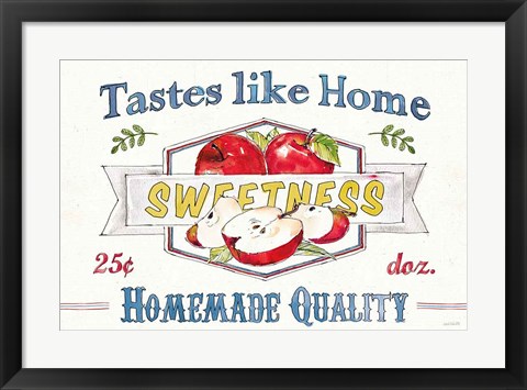 Framed Fruit Stand I Print