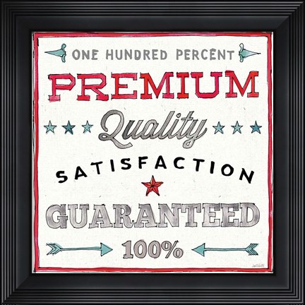 Framed Farm Signs VII Print